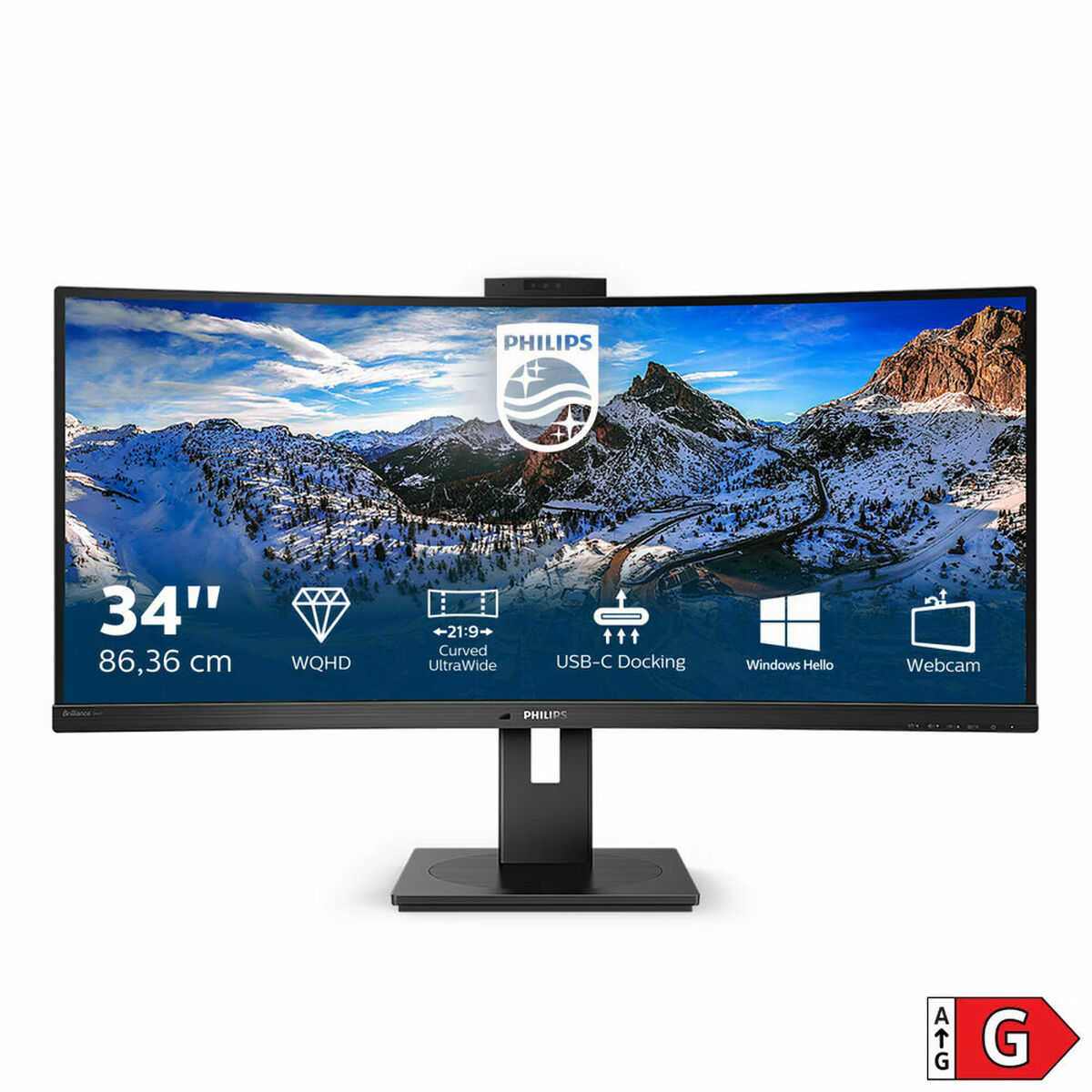 Monitors Philips 346P1CRH/00 34" LCD UltraWide Quad HD